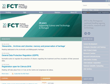 Tablet Screenshot of fct.pt